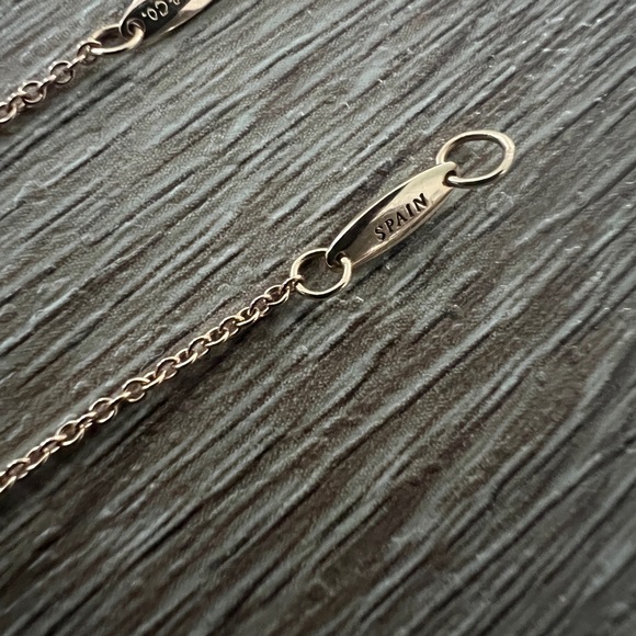 Tiffany & Co. Gold Heart Necklace with Silver Accents - Picture 6 of 10